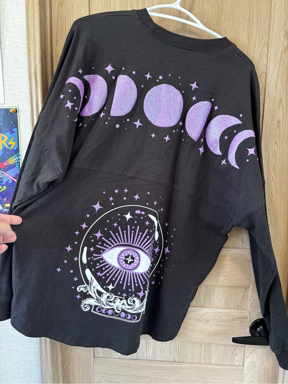 Spirit Jersey Moon Phase Size M Sparkles Glitter Astrology Magic